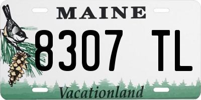 ME license plate 8307TL