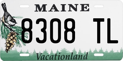 ME license plate 8308TL