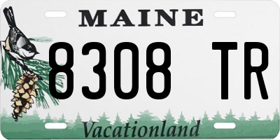 ME license plate 8308TR
