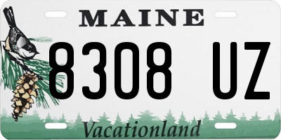 ME license plate 8308UZ