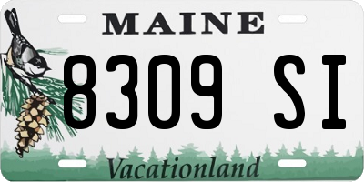 ME license plate 8309SI