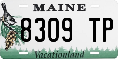 ME license plate 8309TP