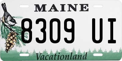 ME license plate 8309UI