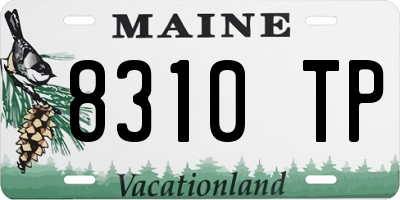 ME license plate 8310TP
