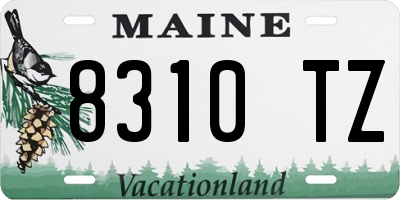 ME license plate 8310TZ
