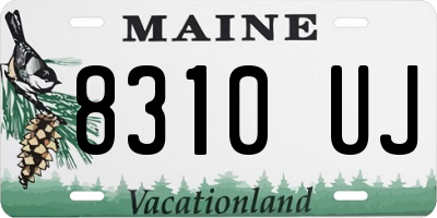 ME license plate 8310UJ