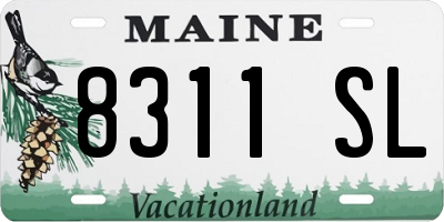 ME license plate 8311SL