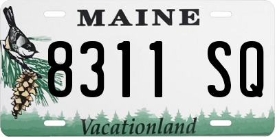 ME license plate 8311SQ