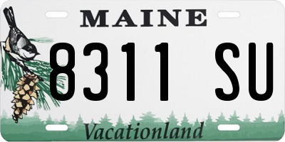 ME license plate 8311SU
