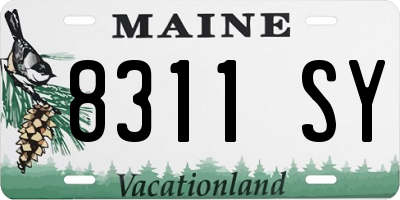 ME license plate 8311SY
