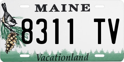 ME license plate 8311TV