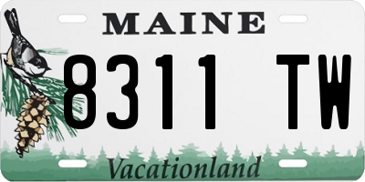 ME license plate 8311TW