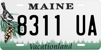 ME license plate 8311UA