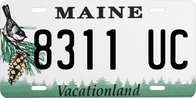 ME license plate 8311UC