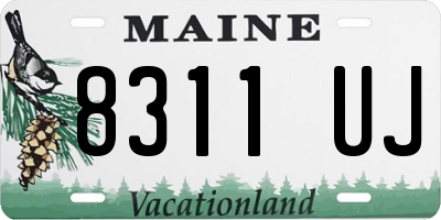 ME license plate 8311UJ