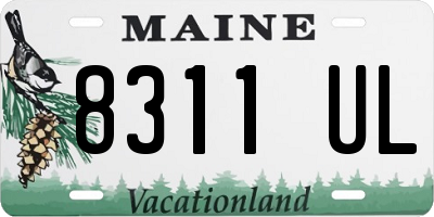 ME license plate 8311UL