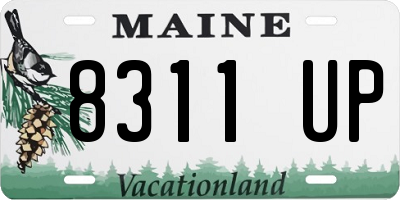 ME license plate 8311UP