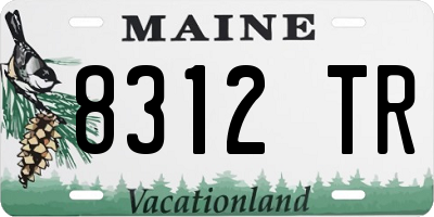 ME license plate 8312TR
