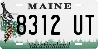 ME license plate 8312UT