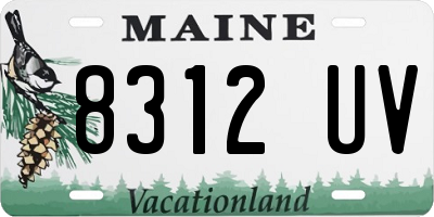 ME license plate 8312UV
