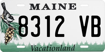 ME license plate 8312VB