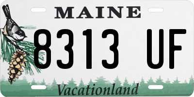 ME license plate 8313UF