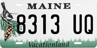 ME license plate 8313UQ