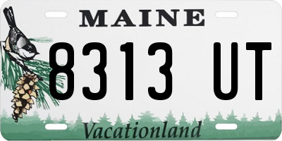 ME license plate 8313UT