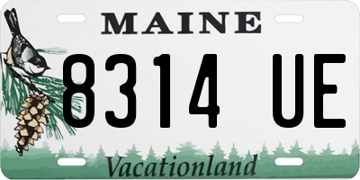 ME license plate 8314UE