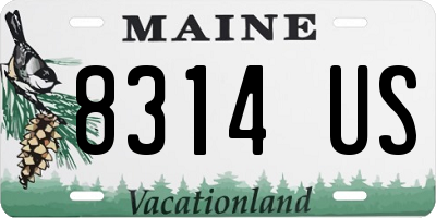 ME license plate 8314US