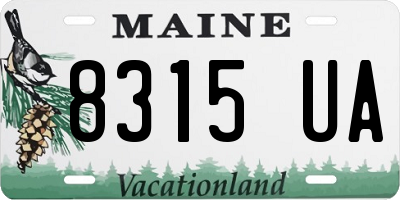 ME license plate 8315UA