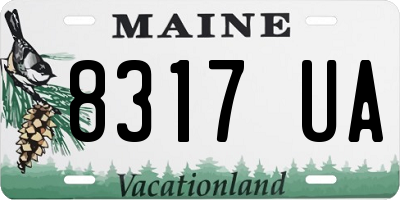 ME license plate 8317UA