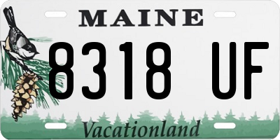 ME license plate 8318UF