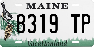 ME license plate 8319TP