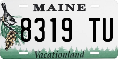 ME license plate 8319TU