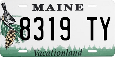 ME license plate 8319TY
