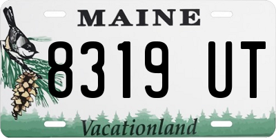 ME license plate 8319UT