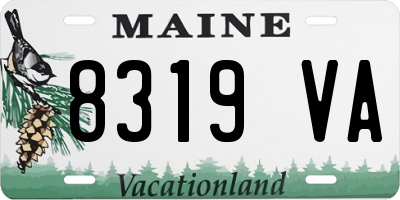 ME license plate 8319VA