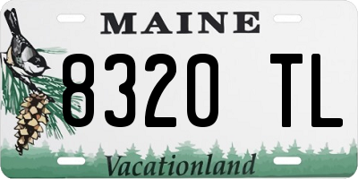 ME license plate 8320TL