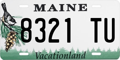 ME license plate 8321TU