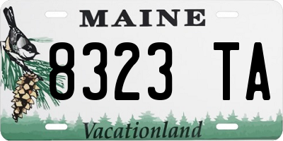 ME license plate 8323TA
