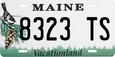 ME license plate 8323TS