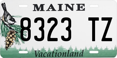 ME license plate 8323TZ