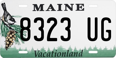 ME license plate 8323UG