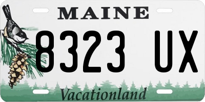ME license plate 8323UX