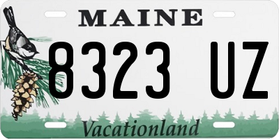 ME license plate 8323UZ