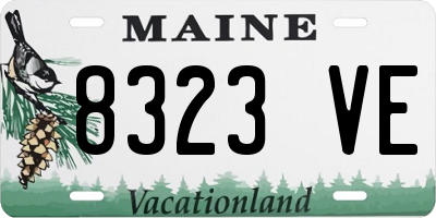 ME license plate 8323VE