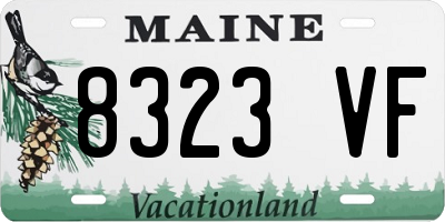 ME license plate 8323VF