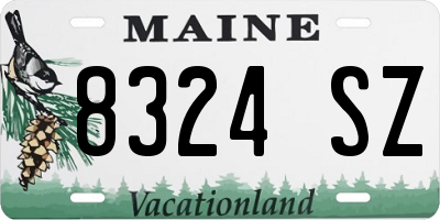 ME license plate 8324SZ
