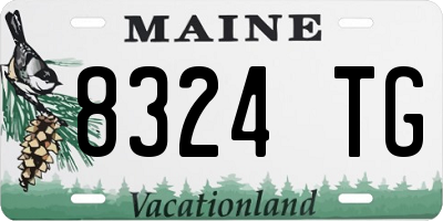 ME license plate 8324TG